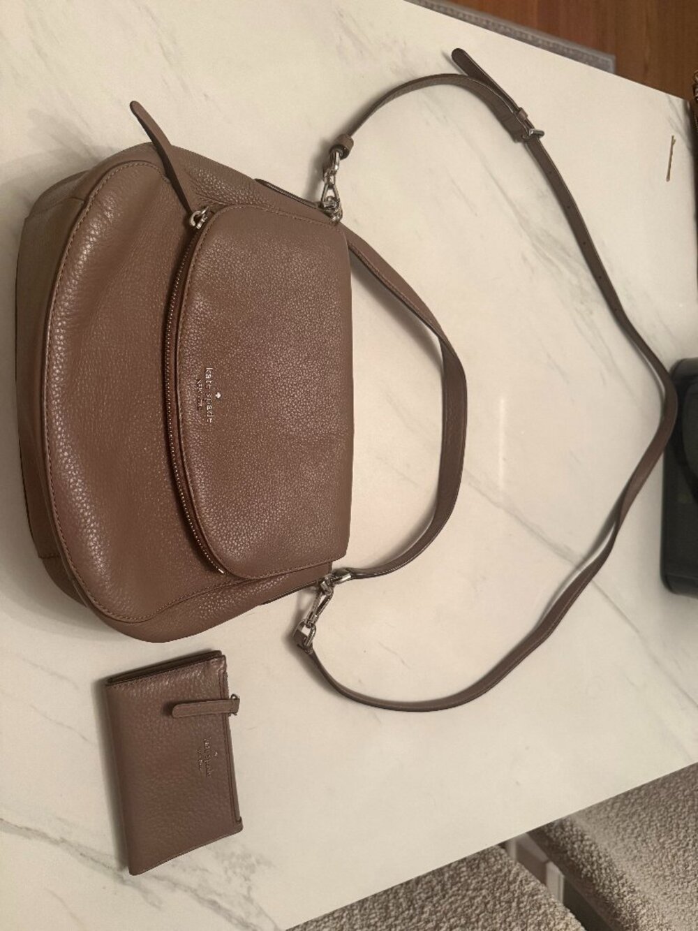 Kate Spade Leather Crossbody Bag and Matching Wallet